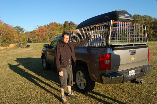 Jeff has a new job impersonating Dog the bounty hunter... he stuffs fugitives in the back of his truck