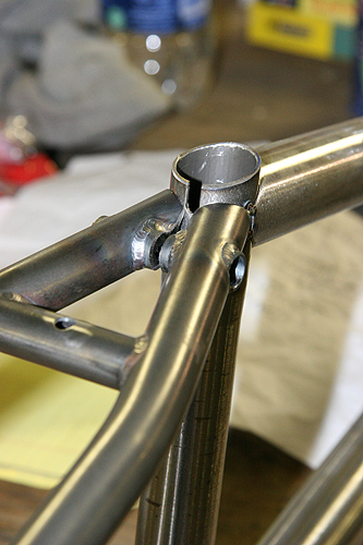 Screw you seat clamp! This is a prototype seat binder, if we decide to do it the 