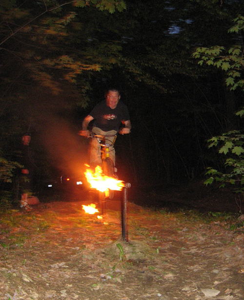 Kelly Baker Fire rail at the trails circa albert street 2008