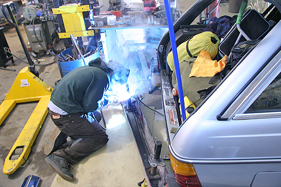 We've actually turned into a junkyard, bumper repair. It's the economy, stupid.