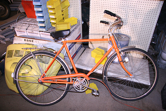 This bike John Lee grabbed out of a dumpser on his way to work will also be sitting in this exact spot for the next decade.