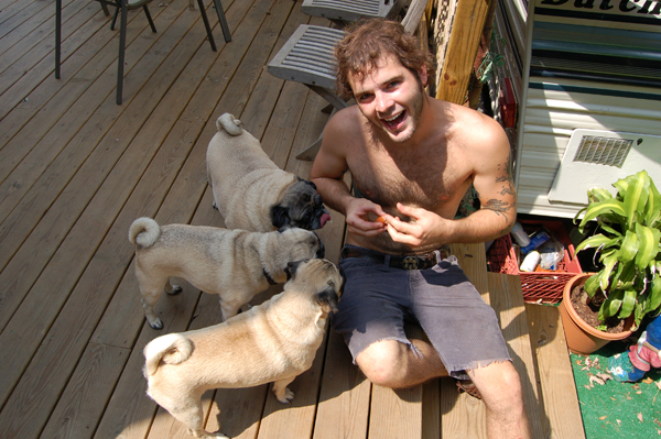 Mikey Loves pugs!