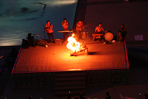 This was the view from our hotel room in Vegas. The first night when we got back to the room there was a luau happening by the pool. It was cool until they had everyone stand and sing God Bless America to end the show. Sarah Palin sucks.