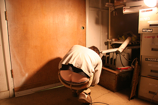 Shoring up cracks.