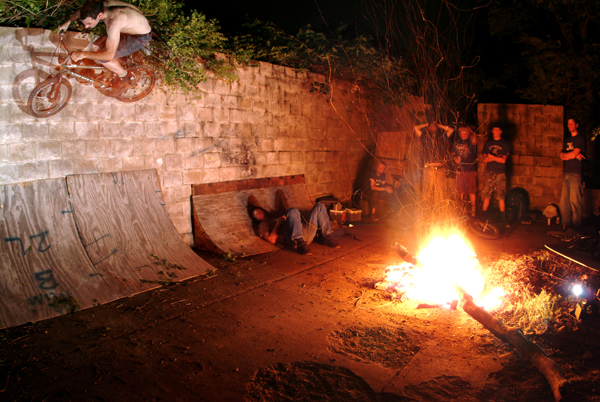 Hallman shot this, its one of my favorite pictures ever, Maniac in a spot built that day! Little Rock!