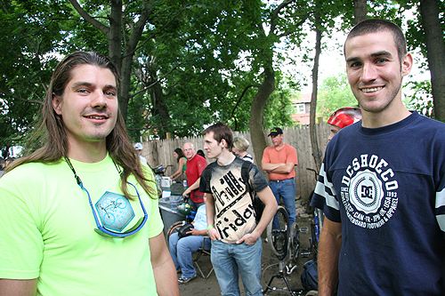 Photos ops for weird couples were abundant, number one announcer and number one rider, Daryl and Big Dick.