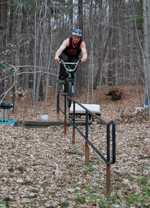 Smith on a rail. typical handrail scenario. 