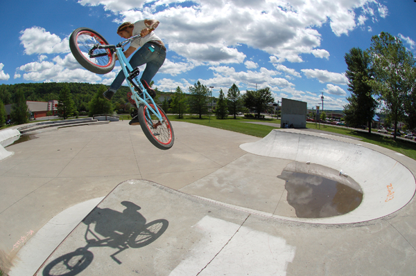 mickey M. at the local park, Ithaca NY.