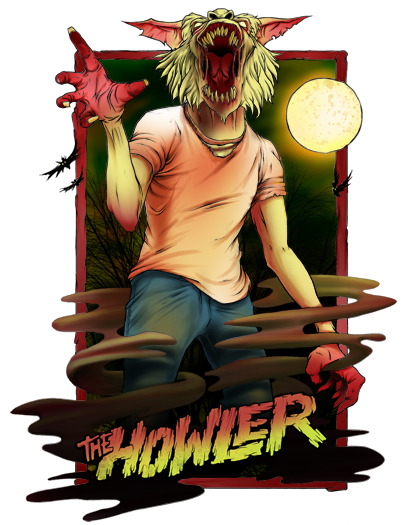 This is the new Howler down tube sticker....scary wolfman!