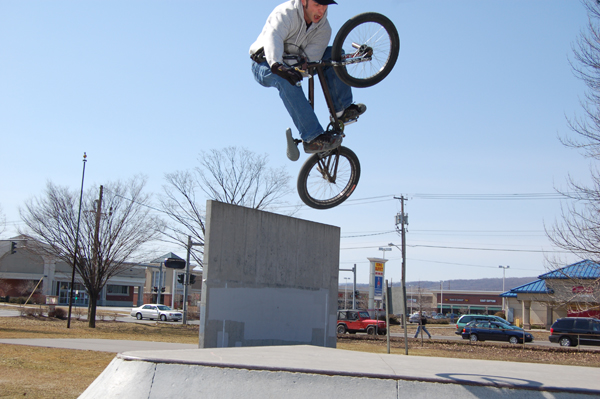 Watch those handlebars in that hoody!