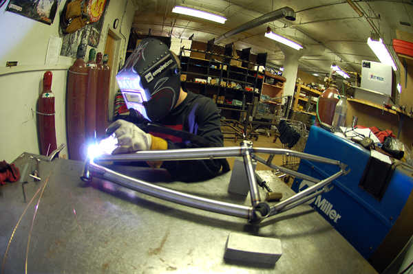 Big Dave, master frame builder!