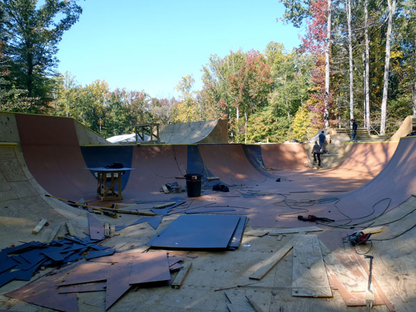 Ryan Corrigan, and a monster ramp at Travis pastranas