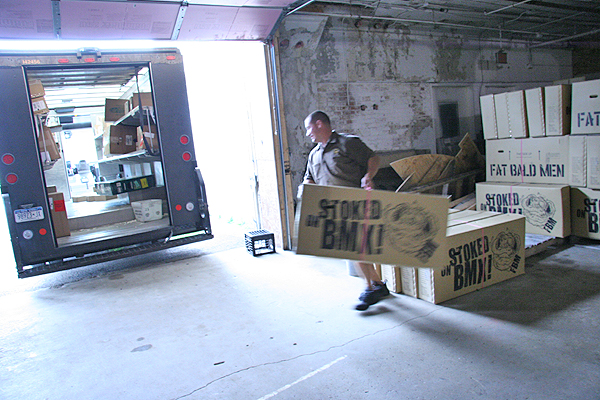 Our UPS dude gettin' his hustle on.
