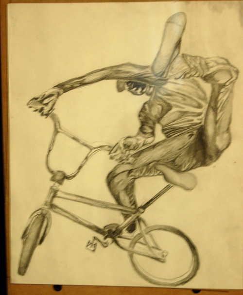 I did this pencil drawing in high school...