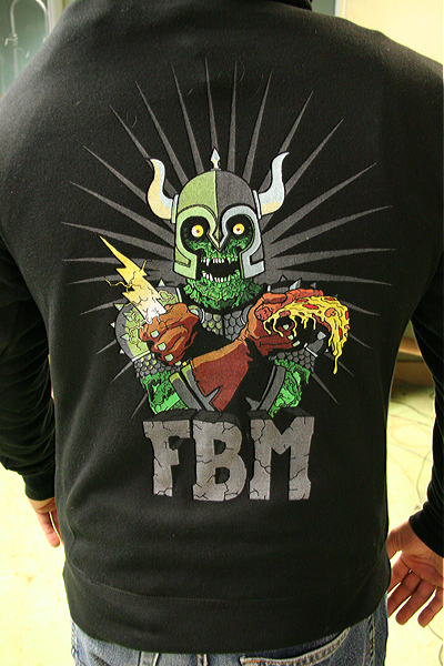 Pizza loving zombie viking? Sure, why not?