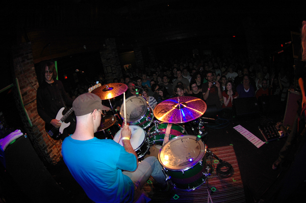 Joel and Kenny starring as Dinosaur Jr junior- on stage prank at the Freebird