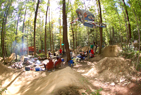 Scott Towne at Kelly Bakers trail in Caroline NY. Tabletops are still cool.