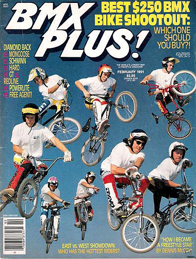 Since I don't usually put pictures of myself up here, I figured it wouldn't hurt to pop this one up.  Pretty proud to be on one of the worst BMX Plus! covers ever, and that's saying something, as there have been some pretty terrible ones...top right.