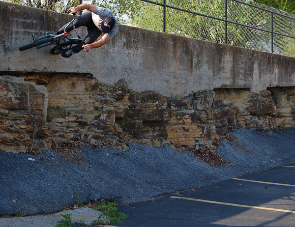 Joel Barnett over the ridge.