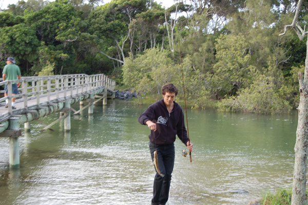 Peter koh catching dinner