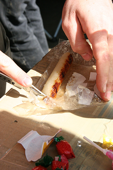 Mmmm, the coconut log.