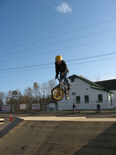 Kelly Bakers Son, Benny at the New Newark valley park...