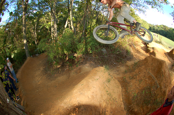 Mike at the new jumps in RVA... Random Dirt Jump pics...