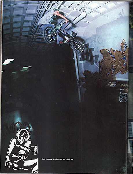 FBM buddy Chris Hancock at the defunct ECT skatepark doing some sort of huge transfer.