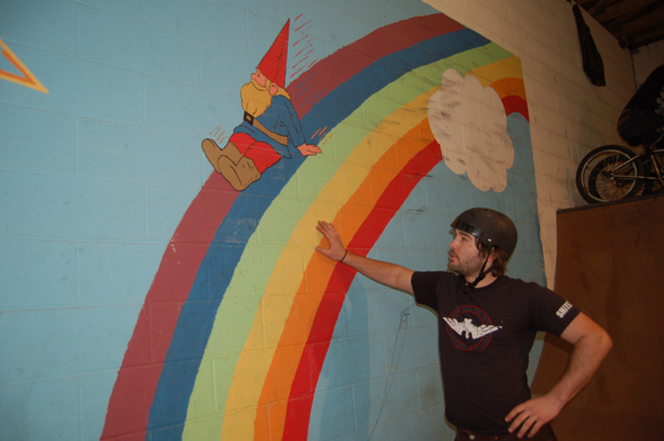 John Corts, feeling the rainbow Gnome...