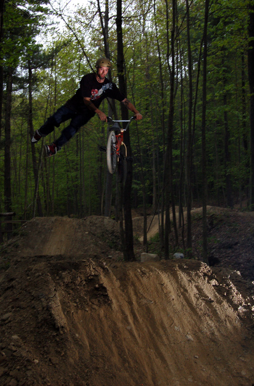 Red Bike,Gold Helmet, Gold Stem, Gold forks, Fishty Cent Yo! Stay Gold!