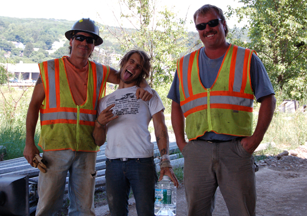 These guys dumped the dirt at the wall for DOT, watched mickey build the lip, and got STOKED!