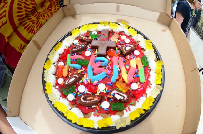Candy Pizza, Fire and yoga!